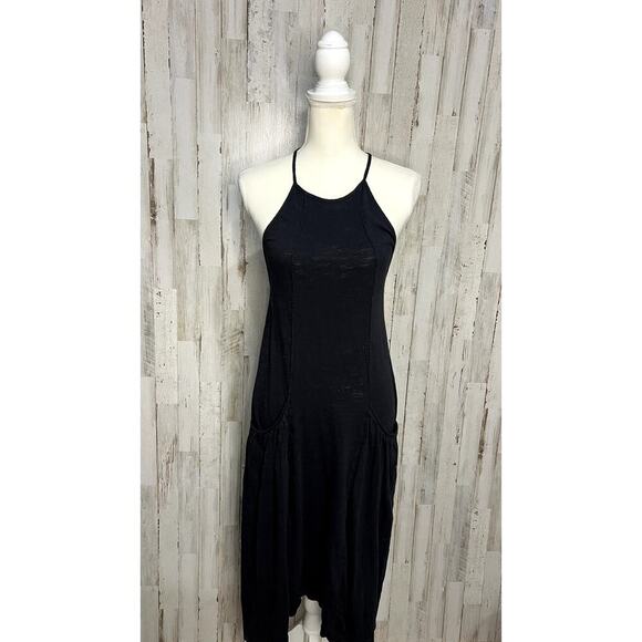 Free People FP Beach Women's XS Black Halter Cover‎ Up Dress - Picture 1 of 5